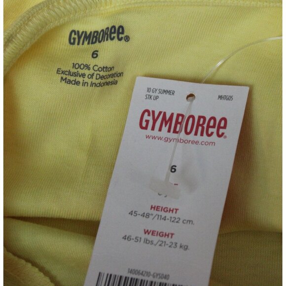 2010 Gymboree Citrus Cooler Yellow Top Shirt sz 6 Pink Lemonade Orange slice NEW - Picture 5 of 5